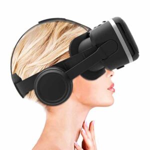 vr box with headphones